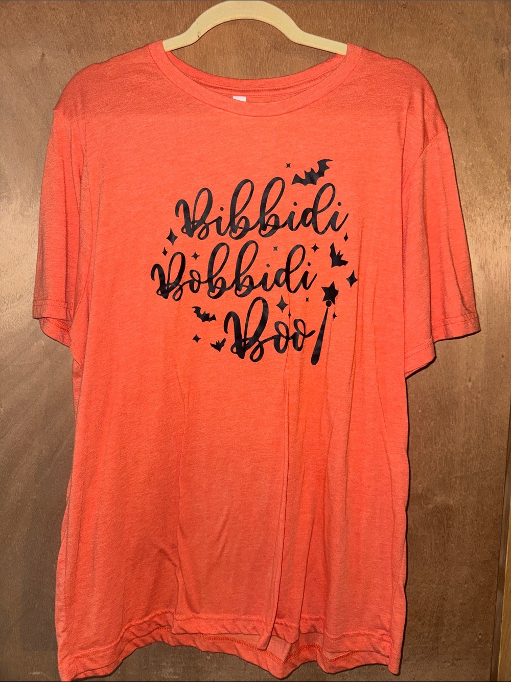 Women’s Orange 'Bibbidi Bobbidi Boo' Graphic Tee XL